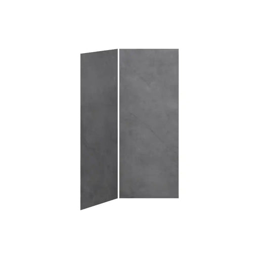 Kalia 36X36 Concrete 36X36 2-Panel Shower Wall Kit For Corner Installation - Concrete