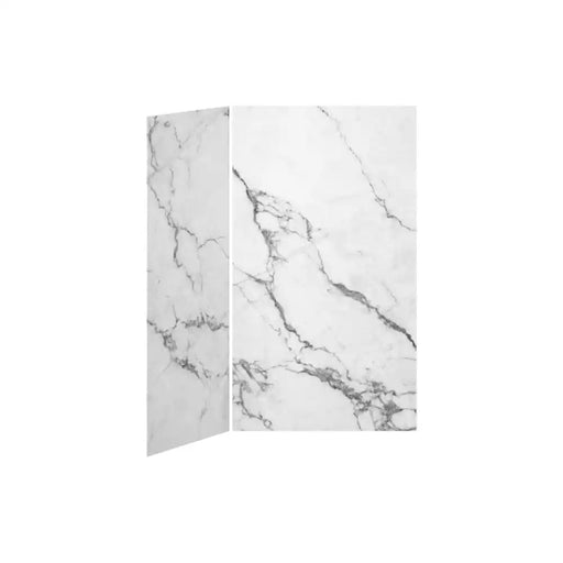 Kalia 48X36 Minerals 48X36 2-Panel Shower Wall Kit For Corner Installation - Minerals Gloss