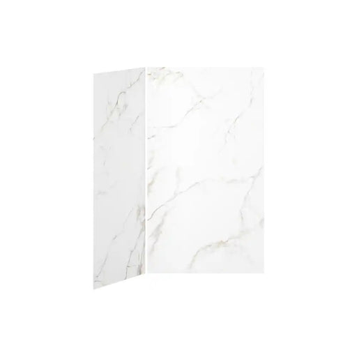Kalia 48X36 Gold Minerals 48X36 2-Panel Shower Wall Kit For Corner Installation - Gold Minerals Gloss