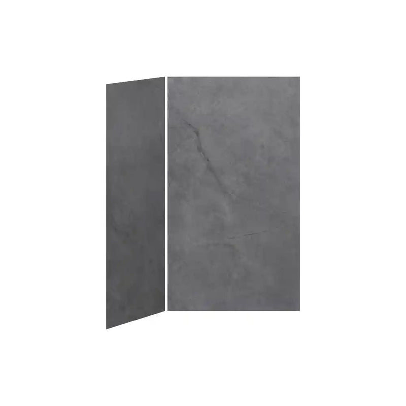 Kalia 48X36 Concrete 48X36 2-Panel Shower Wall Kit For Corner Installation - Concrete
