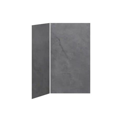 Kalia 48X36 Concrete 48X36 2-Panel Shower Wall Kit For Corner Installation - Concrete