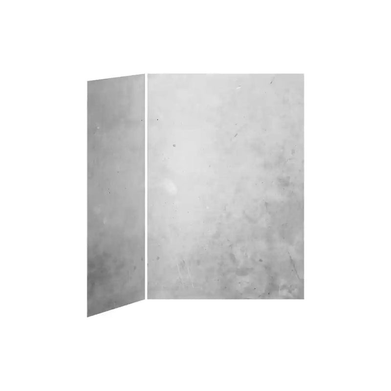 Kalia 60X36 Concrete 60X36 2-Panel Shower Wall Kit For Corner Installation - Concrete Gloss