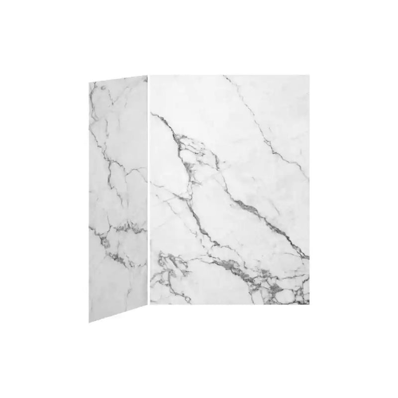 Kalia 60X36 Minerals 60X36 2-Panel Shower Wall Kit For Corner Installation - Minerals Gloss