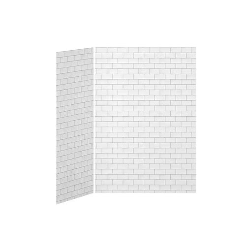 Kalia 60X36 Tiles 60X36 2-Panel Shower Wall Kit For Corner Installation - Tiles Gloss