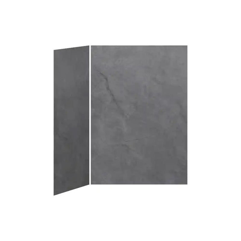 Kalia 60X36 Concrete 60X36 2-Panel Shower Wall Kit For Corner Installation - Concrete