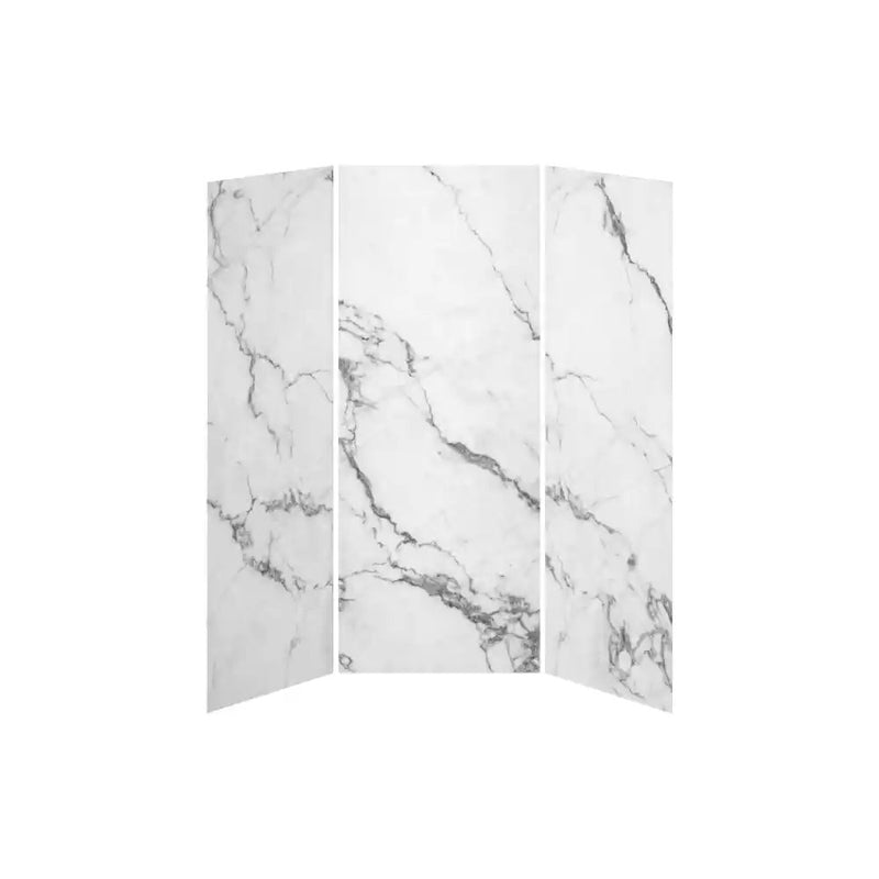 Kalia 36X36X36 Minerals 36X36 3-Panel Shower Wall Kit For Alcove Installation - Minerals Gloss
