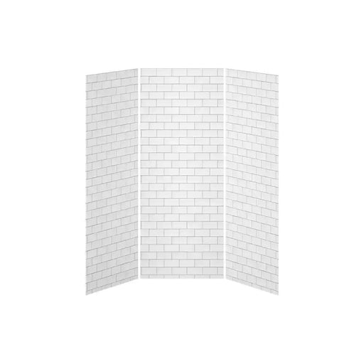 Kalia 36X36X36 Tiles 36X36 3-Panel Shower Wall Kit For Alcove Installation - Tiles Gloss
