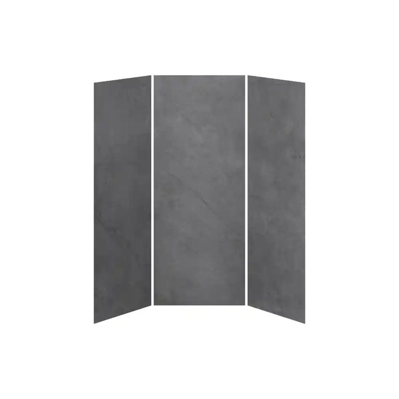 Kalia 36X36X36 Concrete 36X36 3-Panel Shower Wall Kit For Alcove Installation - Concrete
