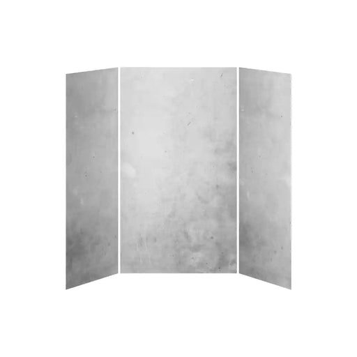 Kalia 36X48X36 Concrete 48X36 3-Panel Shower Wall Kit For Alcove Installation - Concrete Gloss