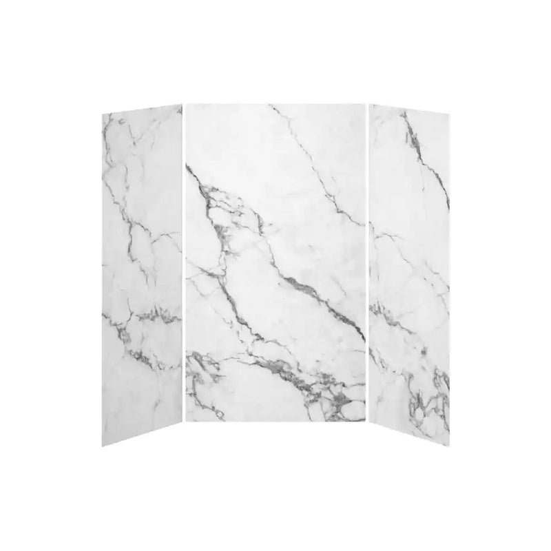 Kalia 36X48X36 Minerals 48X36 3-Panel Shower Wall Kit For Alcove Installation - Minerals Gloss