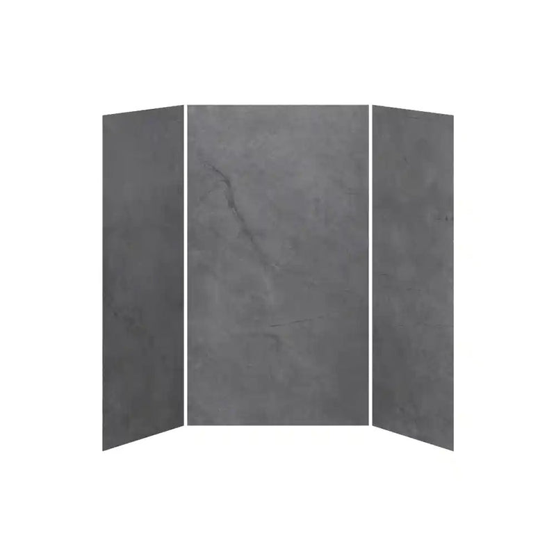 Kalia 36X48X36 Concrete 48X36 3-Panel Shower Wall Kit For Alcove Installation - Concrete