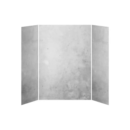 Kalia 32X60X32 Concrete 60X32 3-Panel Shower Wall Kit For Alcove Installation - Concrete Gloss