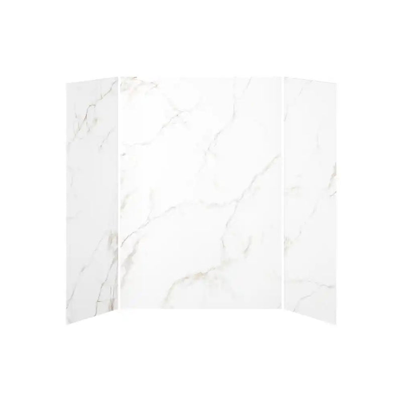 Kalia 32X60X32 Gold Minerals 60X32 3-Panel Shower Wall Kit For Alcove Installation - Gold Minerals Gloss