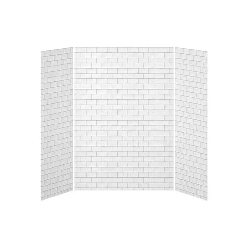 Kalia 32X60X32 Tiles 60X32 3-Panel Shower Wall Kit For Alcove Installation - Tiles Gloss