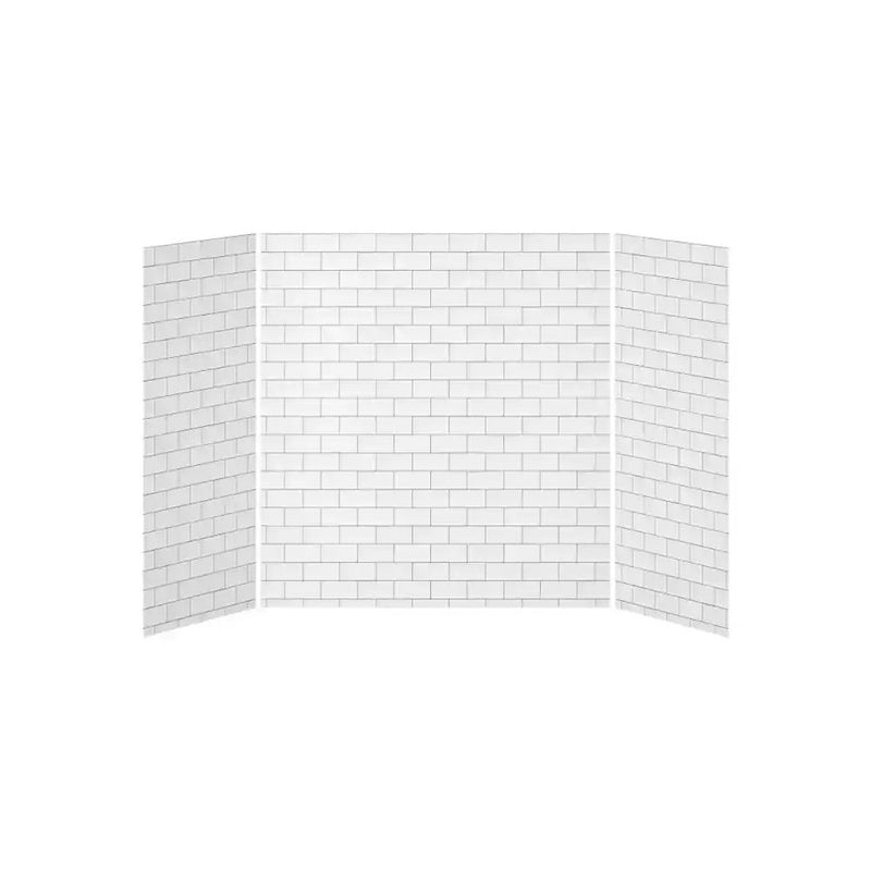 Kalia 32X60X32 Tiles 60X32 3-Panel Bath Shower Wall Kit - Tiles Gloss