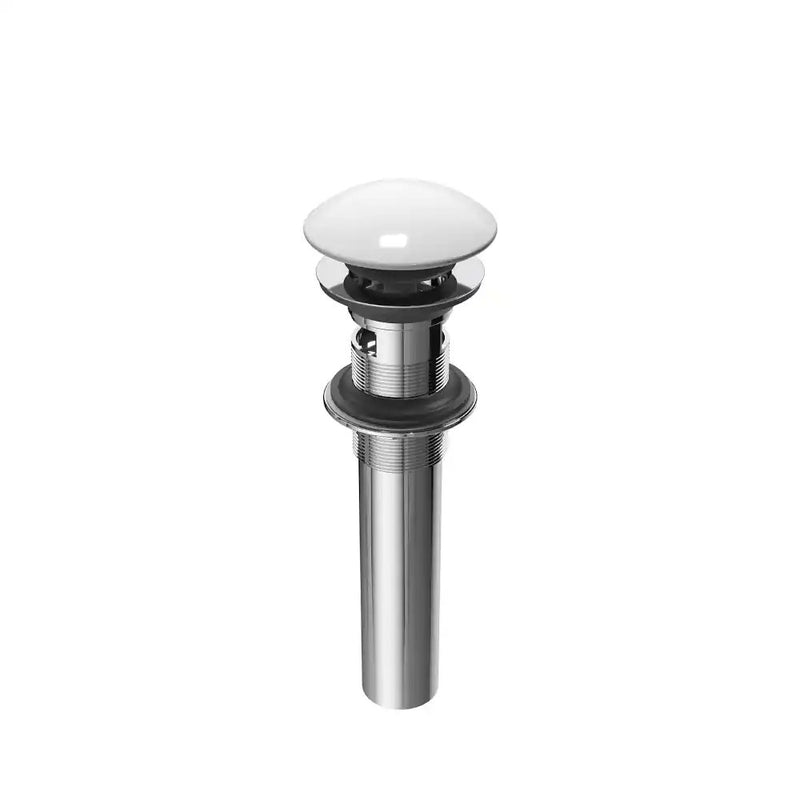 Kalia Push Drain With Overflow Assembly With Porcelain Cap