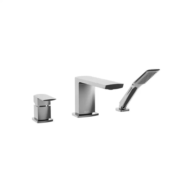 Kalia Grafik 3-Piece Deckmount Tub Filler With Handshower