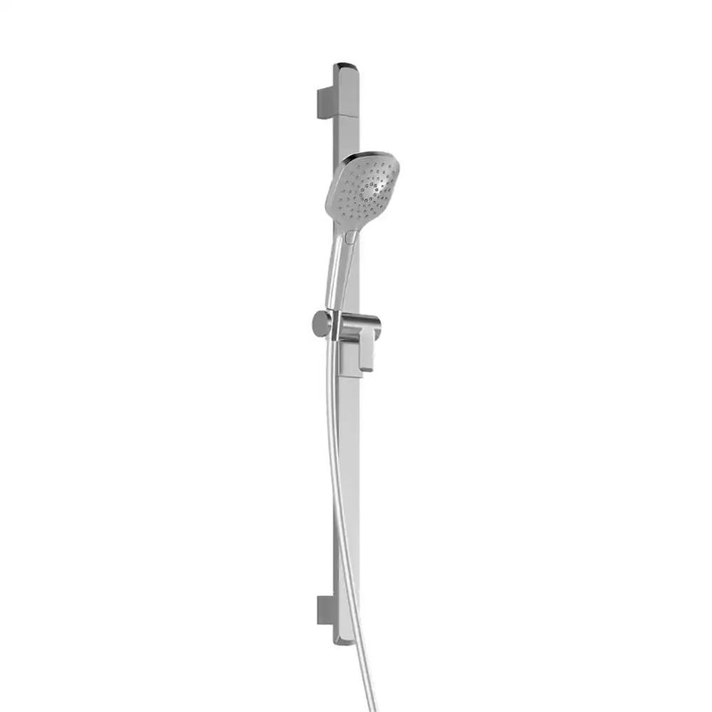 Kalia Grafik 2-Jet Handshower Wallbar And 60" Flexible And Soft PVC Hose Assembly