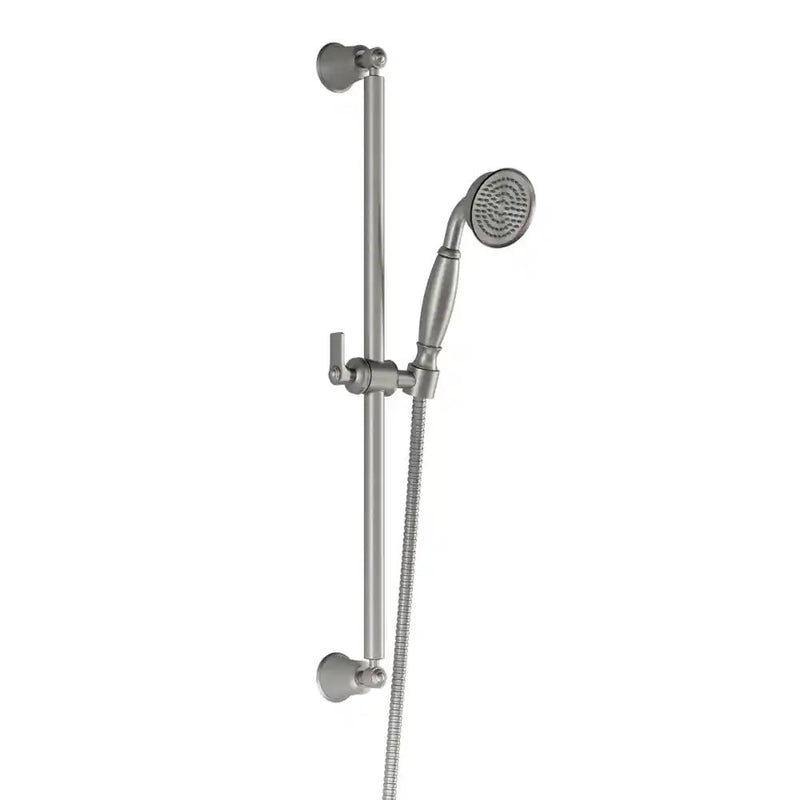 Kalia Rustik Handshower, Wallbar And 60" Flexible And Soft Metal Hose Assembly