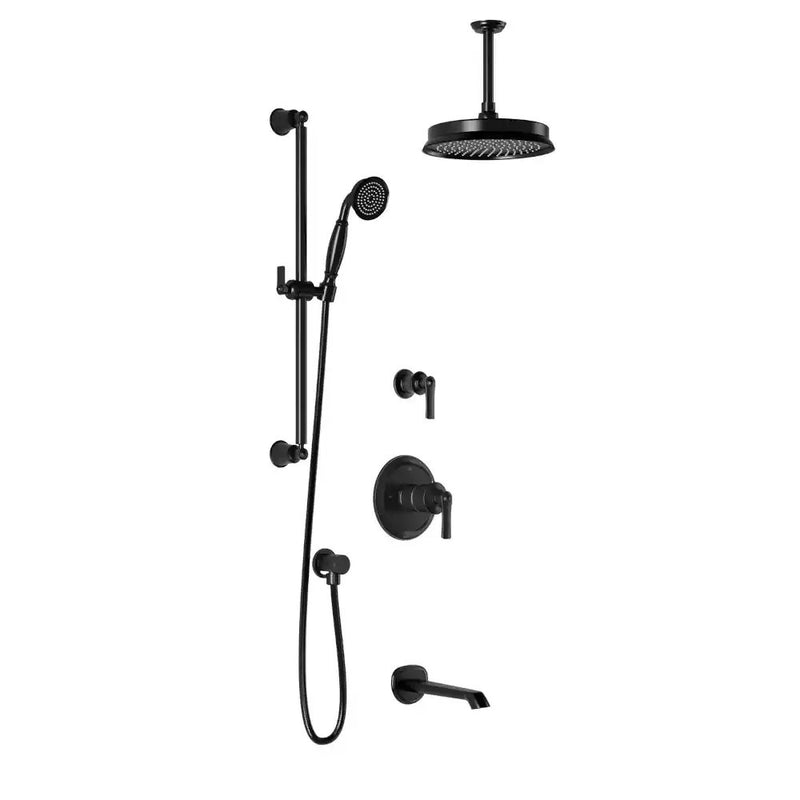 Kalia Rustik TD3 Aquatonik T/P Shower System With Vertical Ceiling Arm