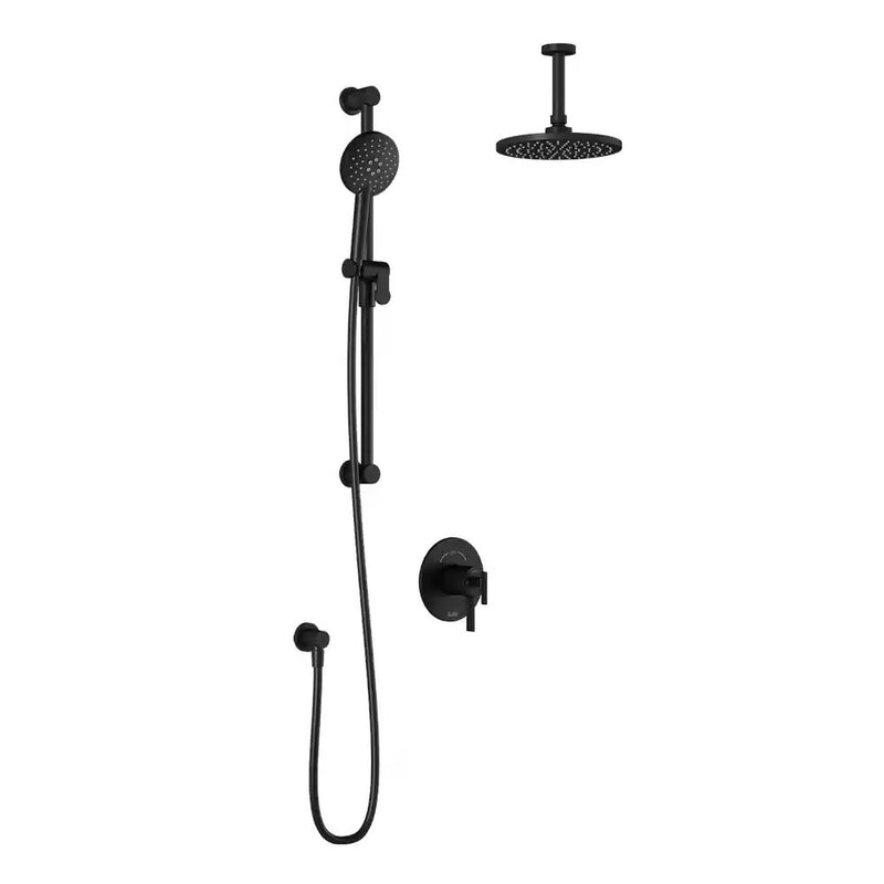 Kalia Roundone TCD1 Aquatonik T/P Coaxial Shower System With Vertical Ceiling Arm