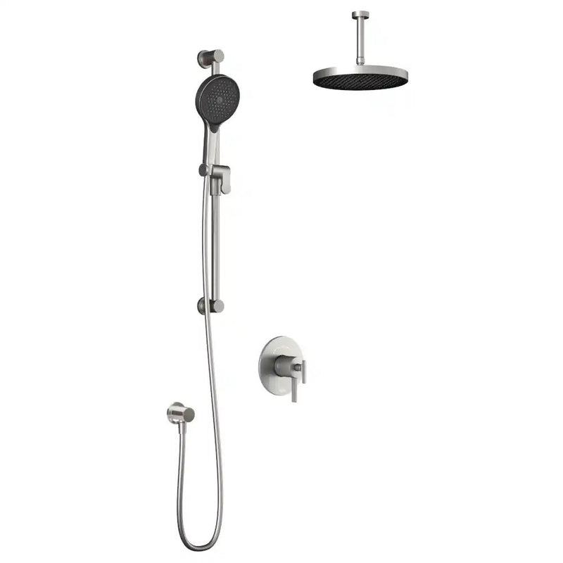 Kalia Roundone TCD1 Plus Aquatonik T/P Coaxial Shower System With Vertical Ceiling Arm