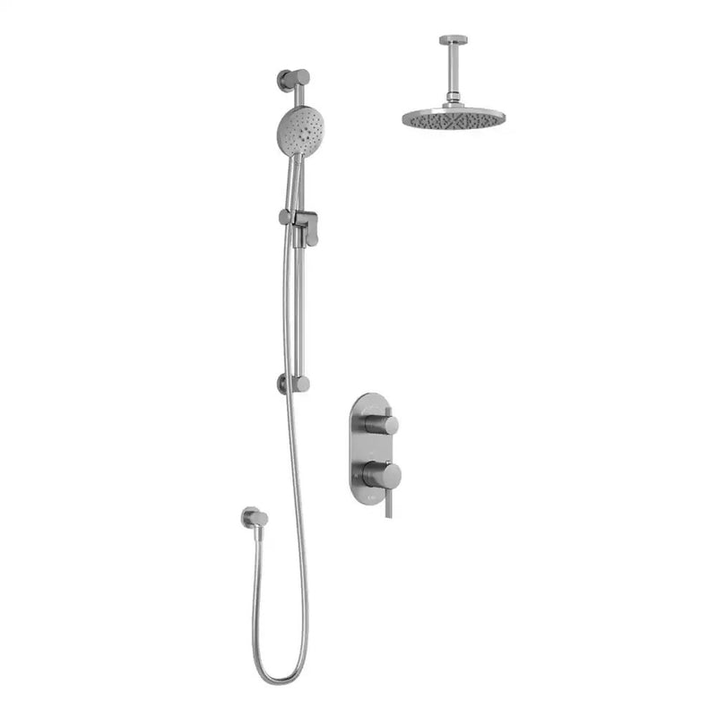 Kalia Roundone TD2 Aquatonik T/P With Diverter Shower System With Vertical Ceiling Arm