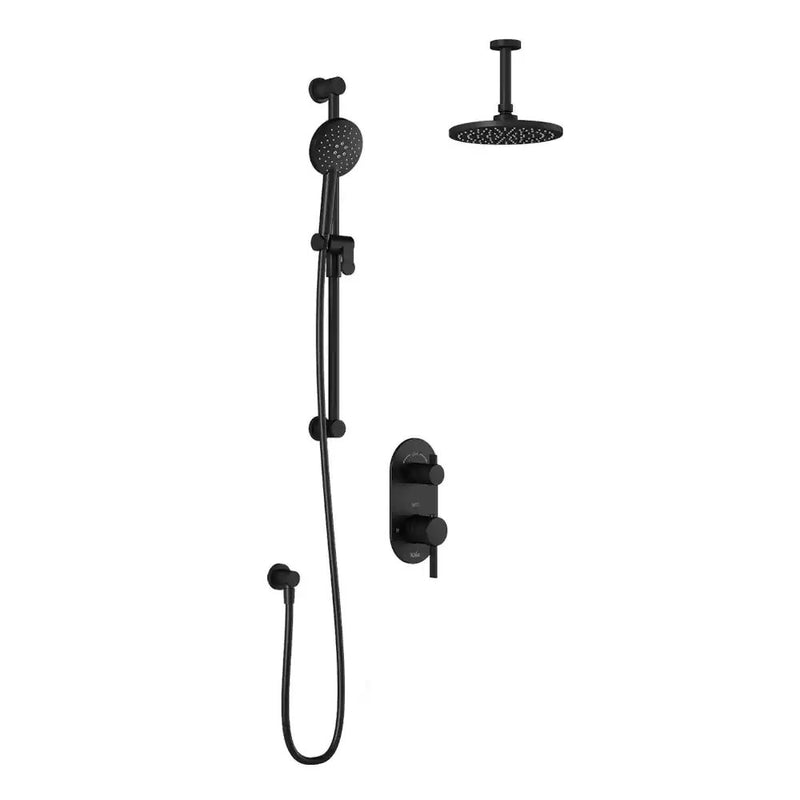 Kalia Roundone TD2 Aquatonik T/P With Diverter Shower System With Vertical Ceiling Arm