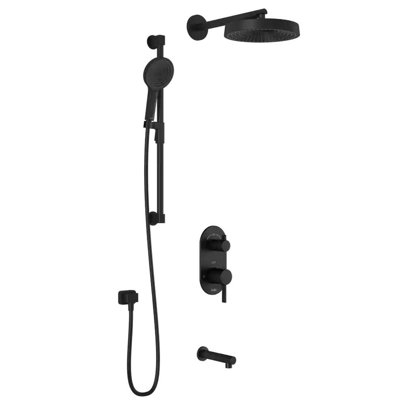 Kalia Roundone TD3 Premia Aquatonik T/P With Diverter Shower System With Wallarm