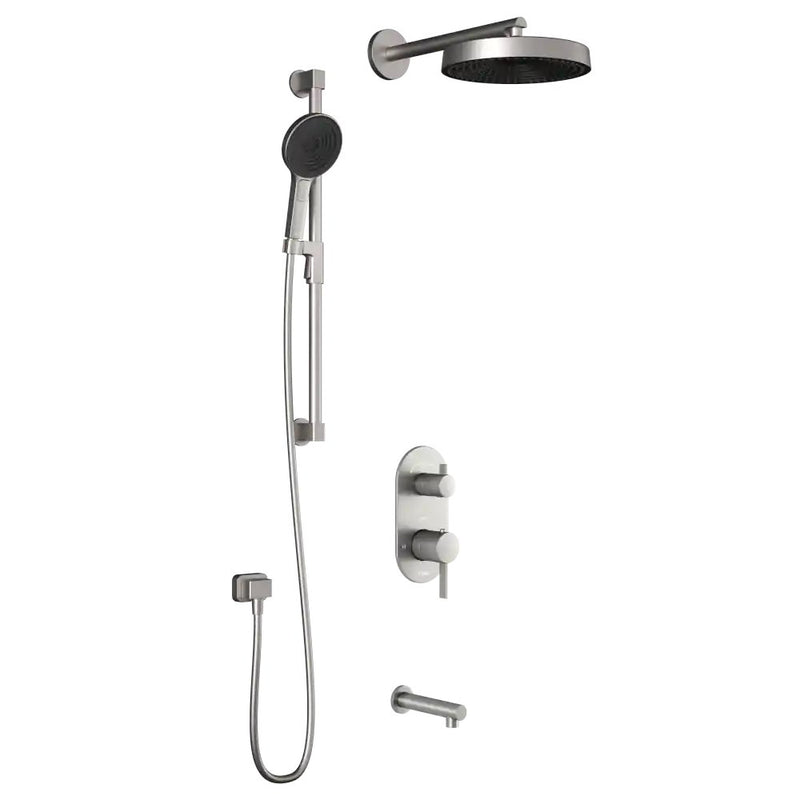 Kalia Roundone TD3 Premia Aquatonik T/P With Diverter Shower System With Wallarm