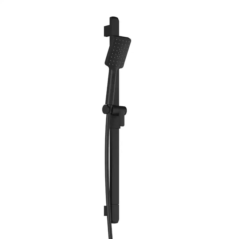 Kalia Squareone 2-Jet Handshower, Wallbar And 60" Flexible And Soft PVC Hose Assembly