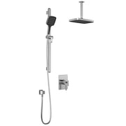 Kalia Squareone TCD1 Plus Aquatonik T/P Coaxial Shower System With Vertical Ceiling Arm
