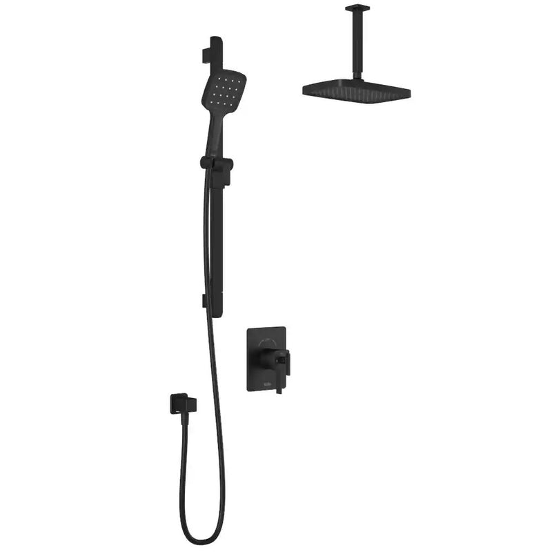 Kalia Squareone TCD1 Plus Aquatonik T/P Coaxial Shower System With Vertical Ceiling Arm
