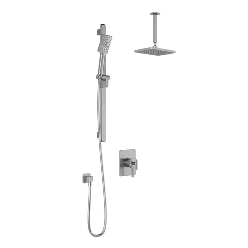 Kalia Squareone TCD1 Aquatonik T/P Coaxial Shower System With Vertical Ceiling Arm