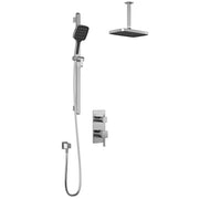 Kalia Squareone TD2 Plus Aquatonik T/P With Diverter Shower System With Vertical Ceiling Arm