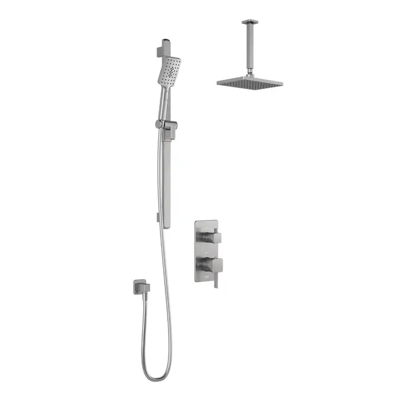 Kalia Squareone TD2 Aquatonik T/P With Diverter Shower System With Vertical Ceiling Arm