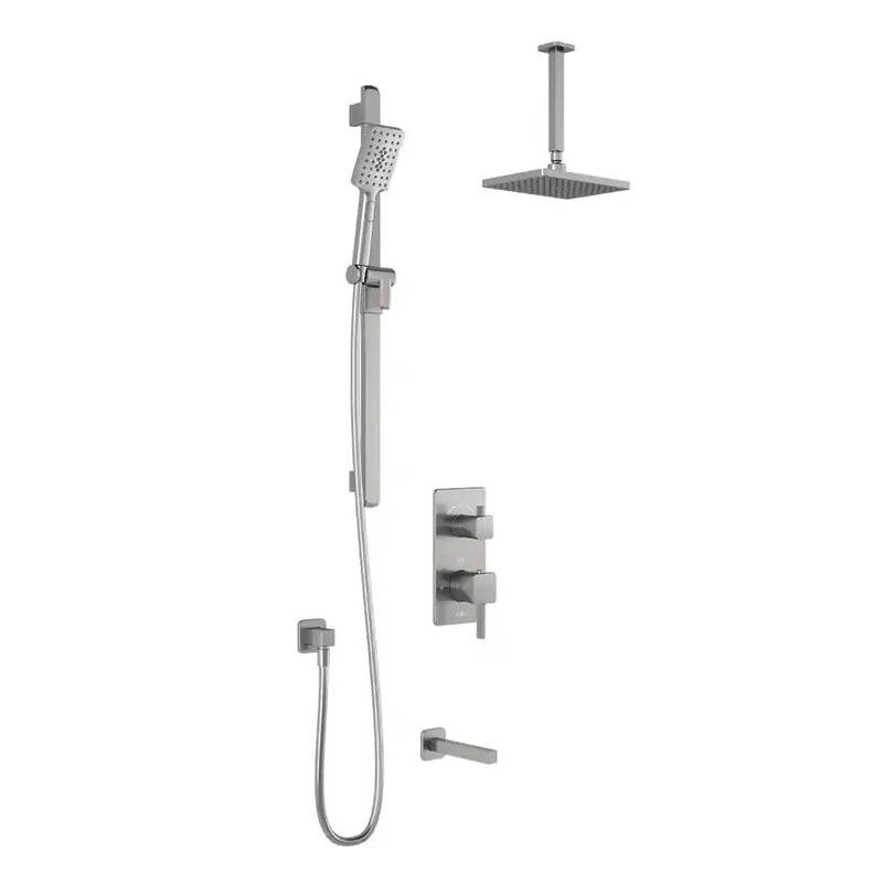 Kalia Squareone TD3 Aquatonik T/P With Diverter Shower System With Vertical Ceiling Arm