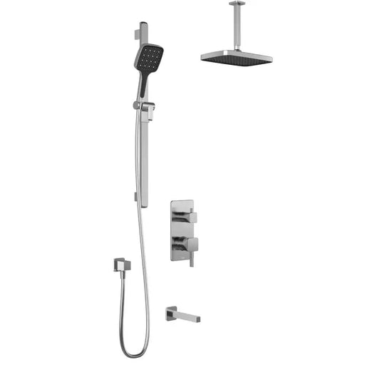 Kalia Squareone TD3 Plus Aquatonik T/P With Diverter Shower System With Vertical Ceiling Arm