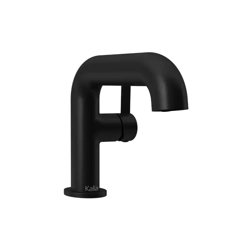 Kalia Basico Single Hole Lavatory Faucet With Side-Mounted Lever Handle, Push Drain And Overflow