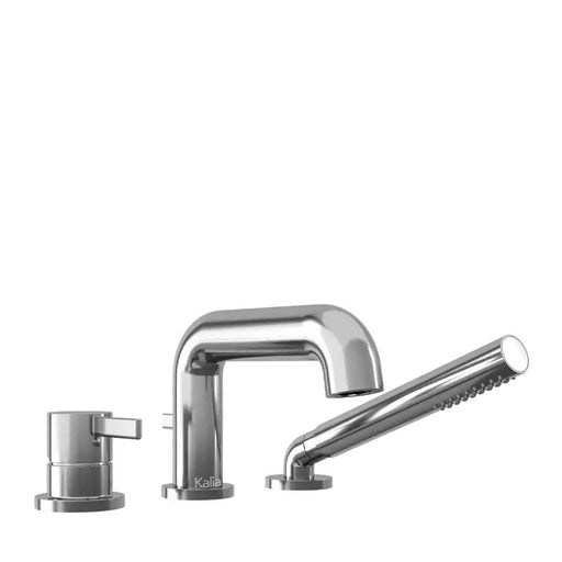 Kalia Basico 3-Piece Deckmount Tub Filler With Handshower