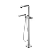 Kalia Basico Pressure Balance Floormount Tub Filler With Handshower
