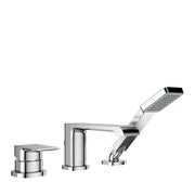 Kalia Sobrio Pressure Balance 3-Piece Deckmount Tub Filler With Handshower