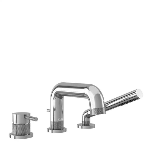 Kalia Preciso 3-Piece Deckmount Tub Filler With Handshower With Rough-In