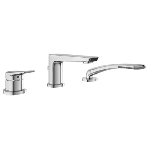 Kalia Moroka 3-Piece Deckmount Tub Filler With Handshower