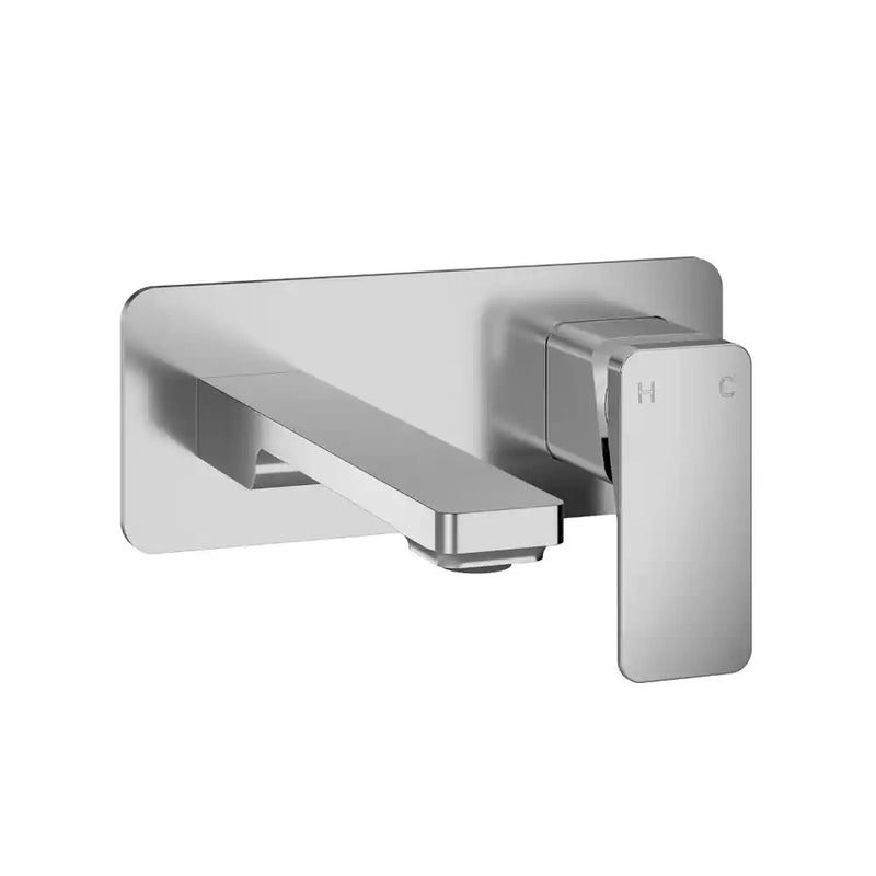 Kalia Kareo Wallmount Lavatory Faucet With Push Drain With Overflow