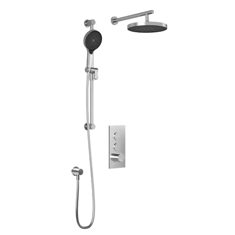 Kalia Roundone TB2 Plus Aquatonik T/P Push-Button Shower System With Wallarm