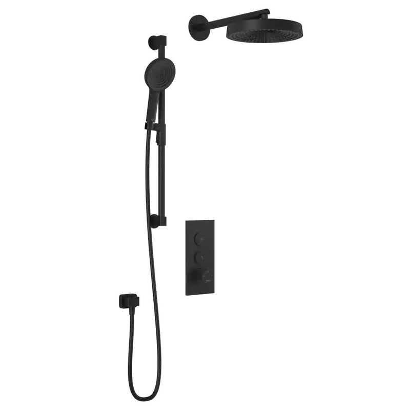 Kalia Roundone TB2 Premia Aquatonik T/P Push-Button Shower System With Wallarm
