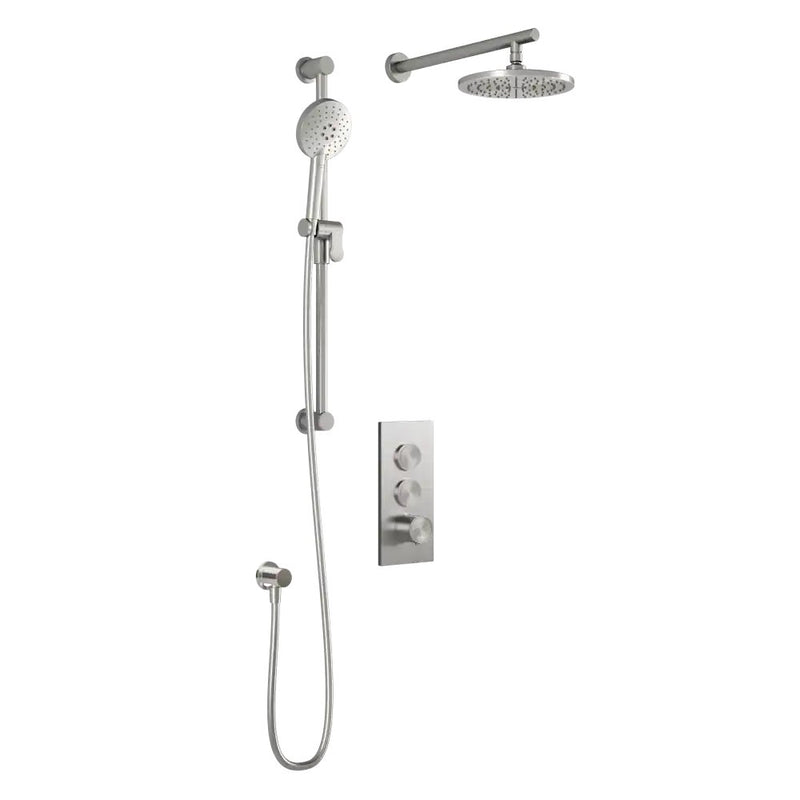 Kalia Roundone TB2 Aquatonik T/P Push-Button Shower System With Wallarm