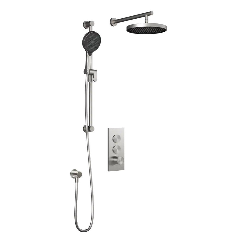 Kalia Roundone TB2 Plus Aquatonik T/P Push-Button Shower System With Wallarm