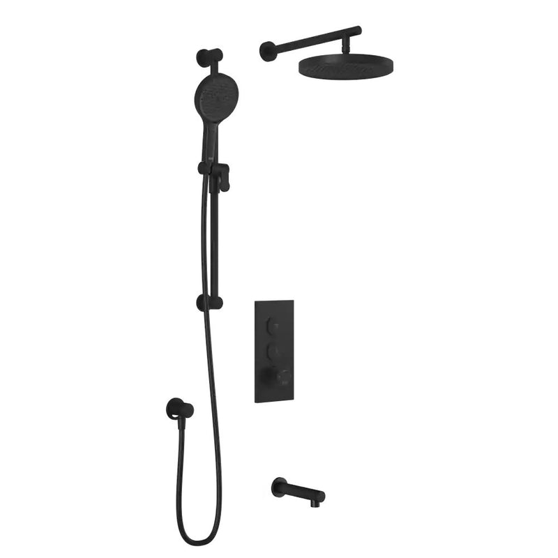 Kalia Roundone TB3 Plus Aquatonik T/P Push-Button Shower System With Wallarm
